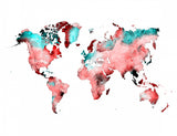 World map 24 Poster och Canvastavla