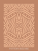 Earth Tone Pattern Bizarre Poster och Canvastavla