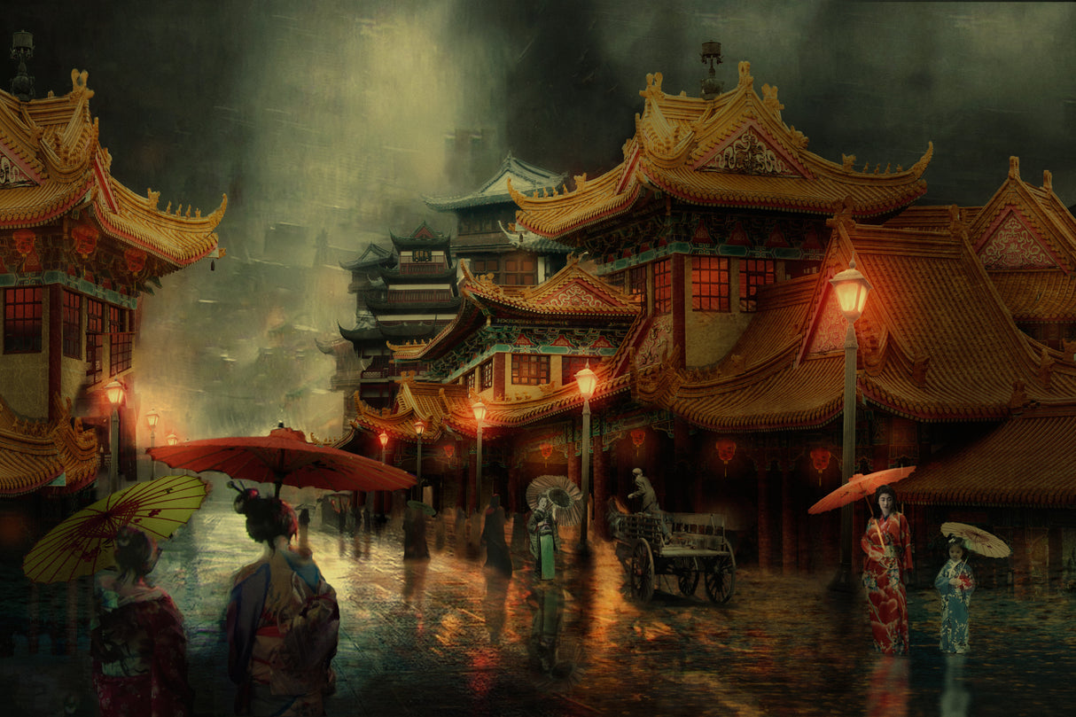 The streets of Hanoi... Poster och Canvastavla