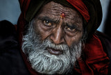 Waiting for a free eye check-up and screening - Netra Kumbh - Prayagraj-India Poster och Canvastavla