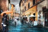 More rain in the alley Poster och Canvastavla