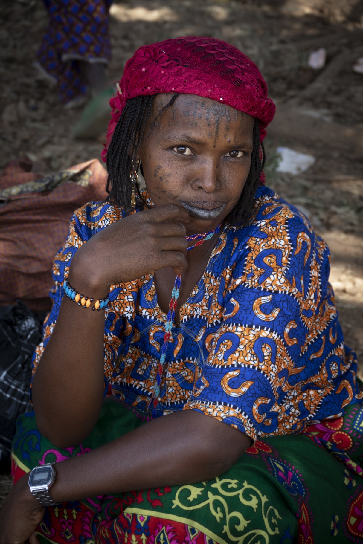 Fulani woman at Poli market, Cameroon Poster och Canvastavla