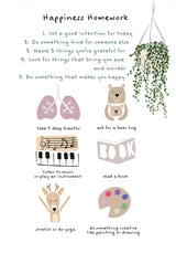 Children's Happiness Homework Feel Good Print Poster och Canvastavla