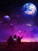Ufo Sightseeing Poster och Canvastavla