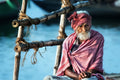 the old man and the Ganges Poster och Canvastavla