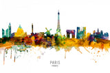 Paris France Skyline Poster och Canvastavla