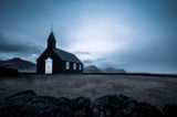 Church at Budhir, Iceland Poster och Canvastavla