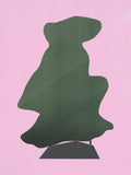 Stone Sculpture In Olive Green Poster och Canvastavla