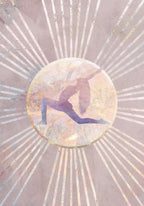 Sun Boho Yoga Pink 3 Poster och Canvastavla