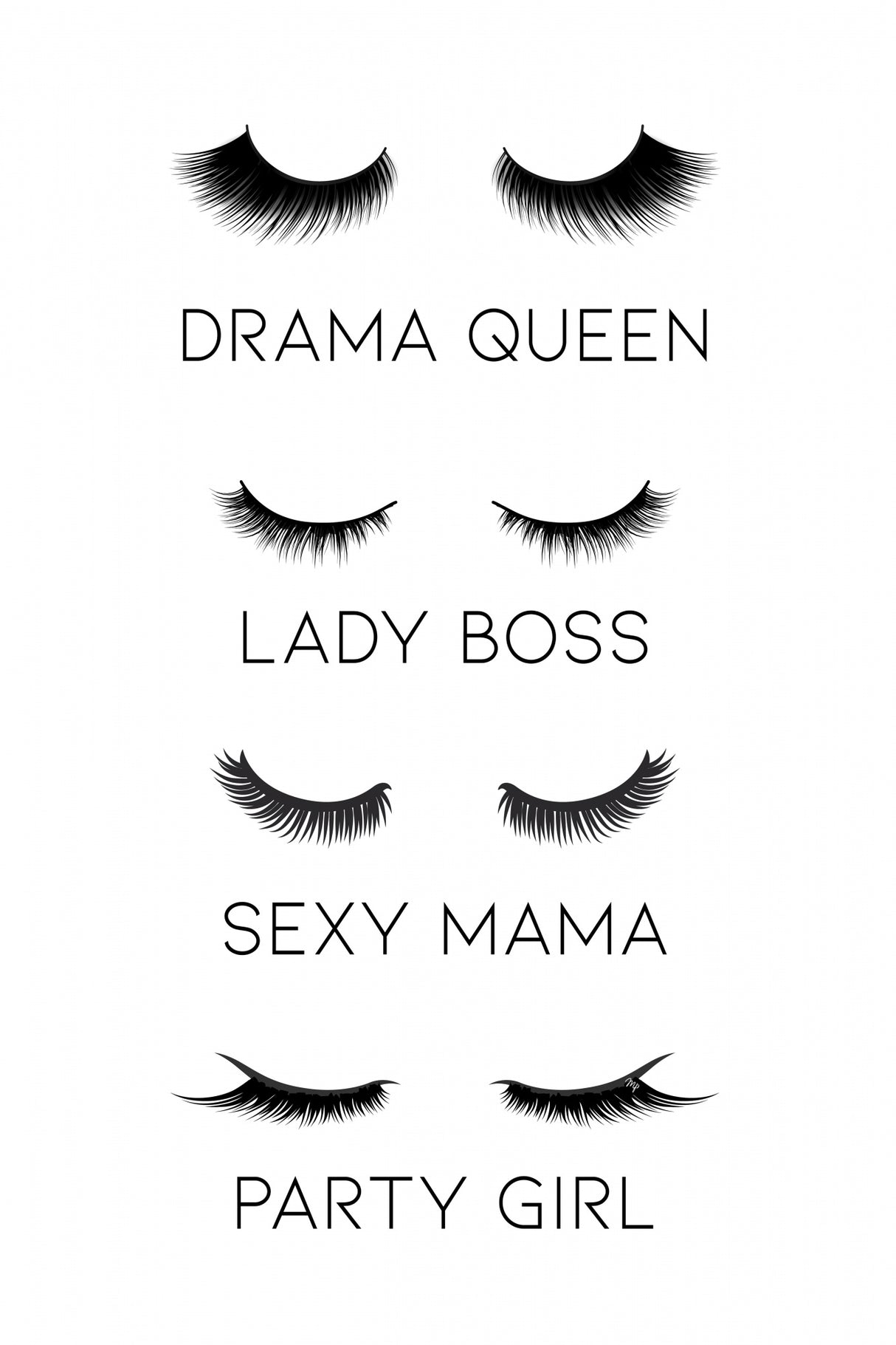 Lashes Poster och Canvastavla