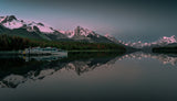 Maligne lake sunrise Poster och Canvastavla