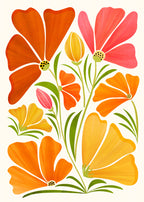 Spring Wildflowers Poster och Canvastavla