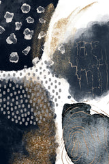 Abstract Black and Gold-1 Poster och Canvastavla
