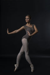 dance with the invisible man. a ballerina on punts does by moving her bent arms Poster och Canvastavla