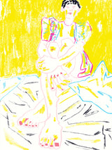 The Girl In The Yellow Dress Poster och Canvastavla