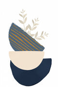 boho blue-2 Poster och Canvastavla