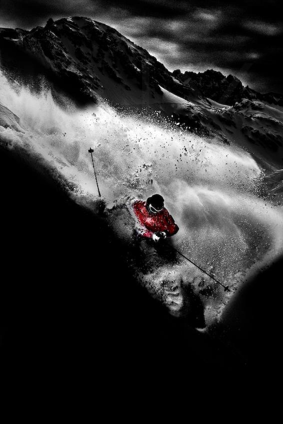 Dark Freeride Poster och Canvastavla