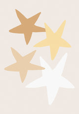 Stars Yellow Poster och Canvastavla