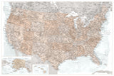 Highly detailed map of the United States, Calista Poster och Canvastavla