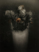 grieving red old roses Poster och Canvastavla