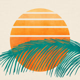 Retro Tropical Sunset 2 Poster och Canvastavla