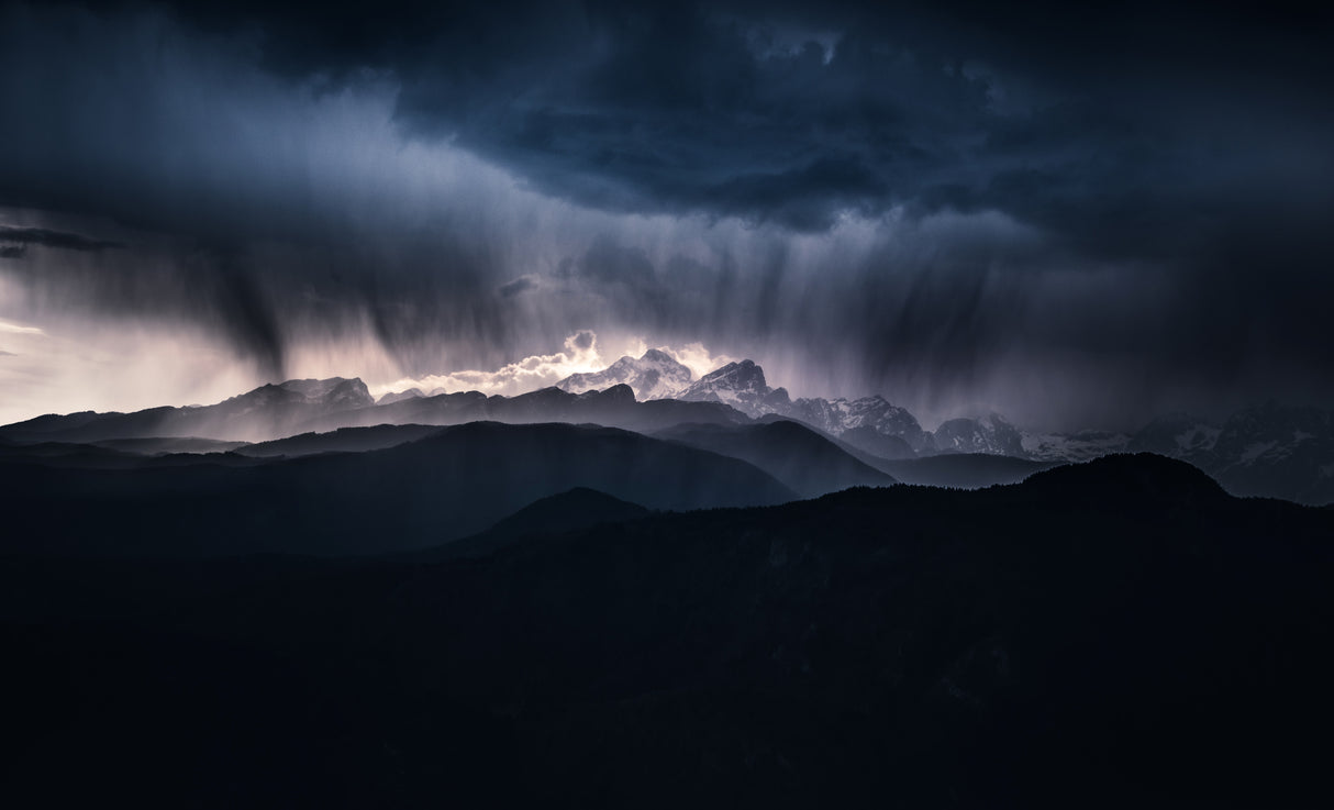 Storm above the Alps Poster och Canvastavla