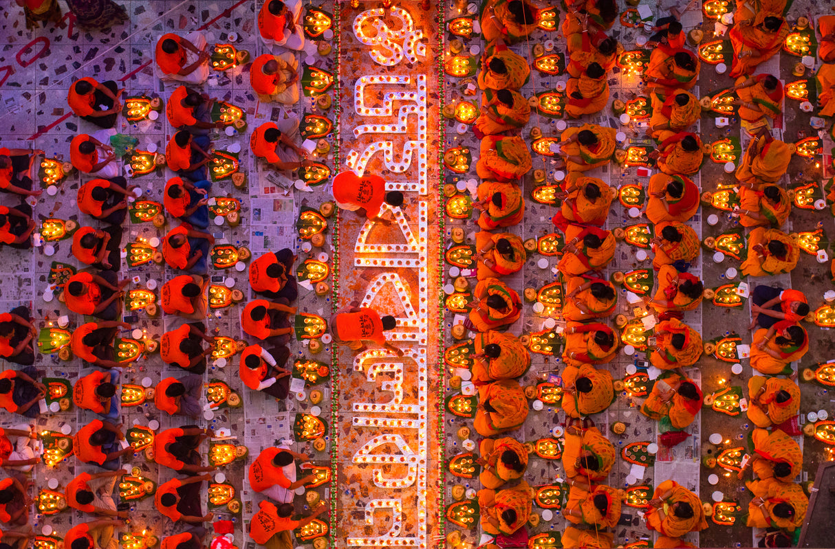 Celebrating Rakher Upobash Festival Poster och Canvastavla