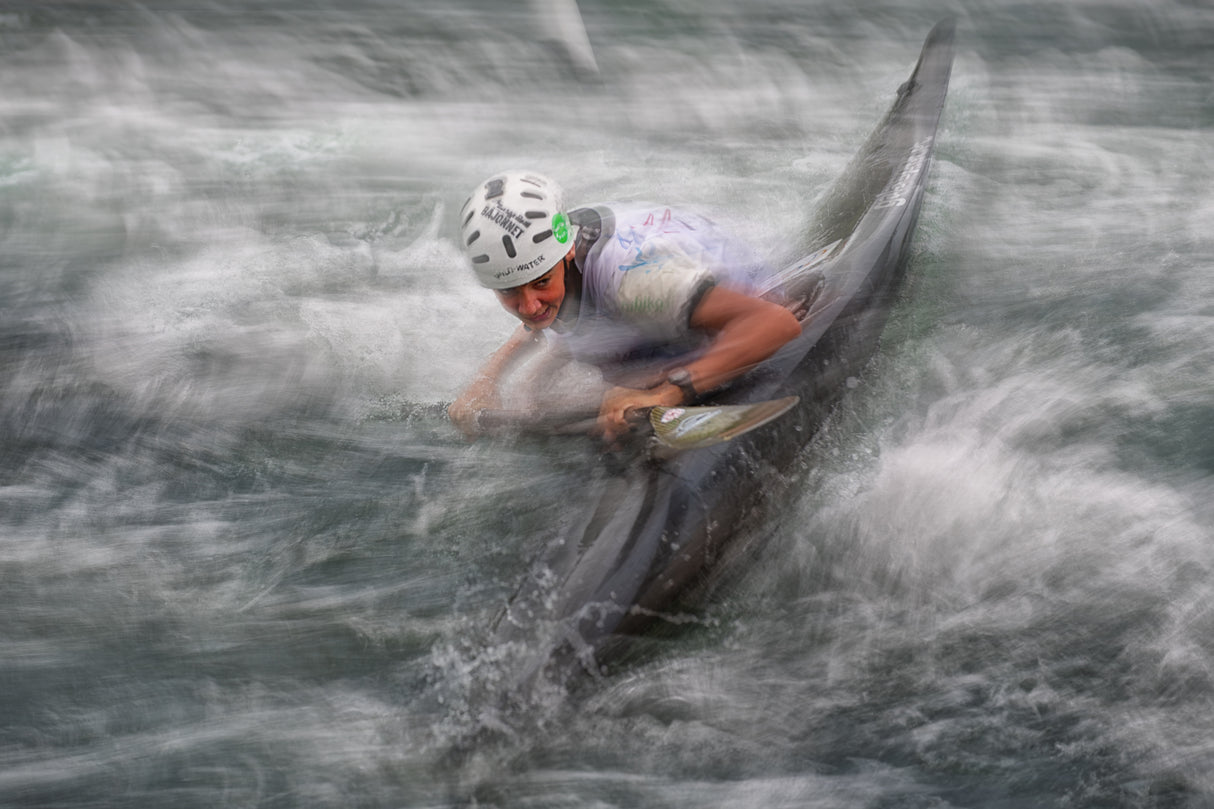 slalom on rapids Poster och Canvastavla