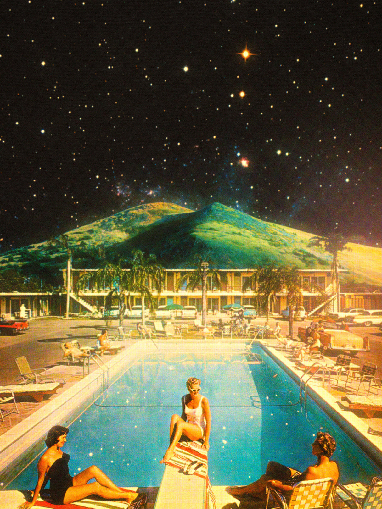 Space Pool Poster och Canvastavla