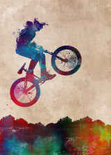 Cycling sport art 4 Poster och Canvastavla