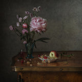 Peony and nectarine Poster och Canvastavla