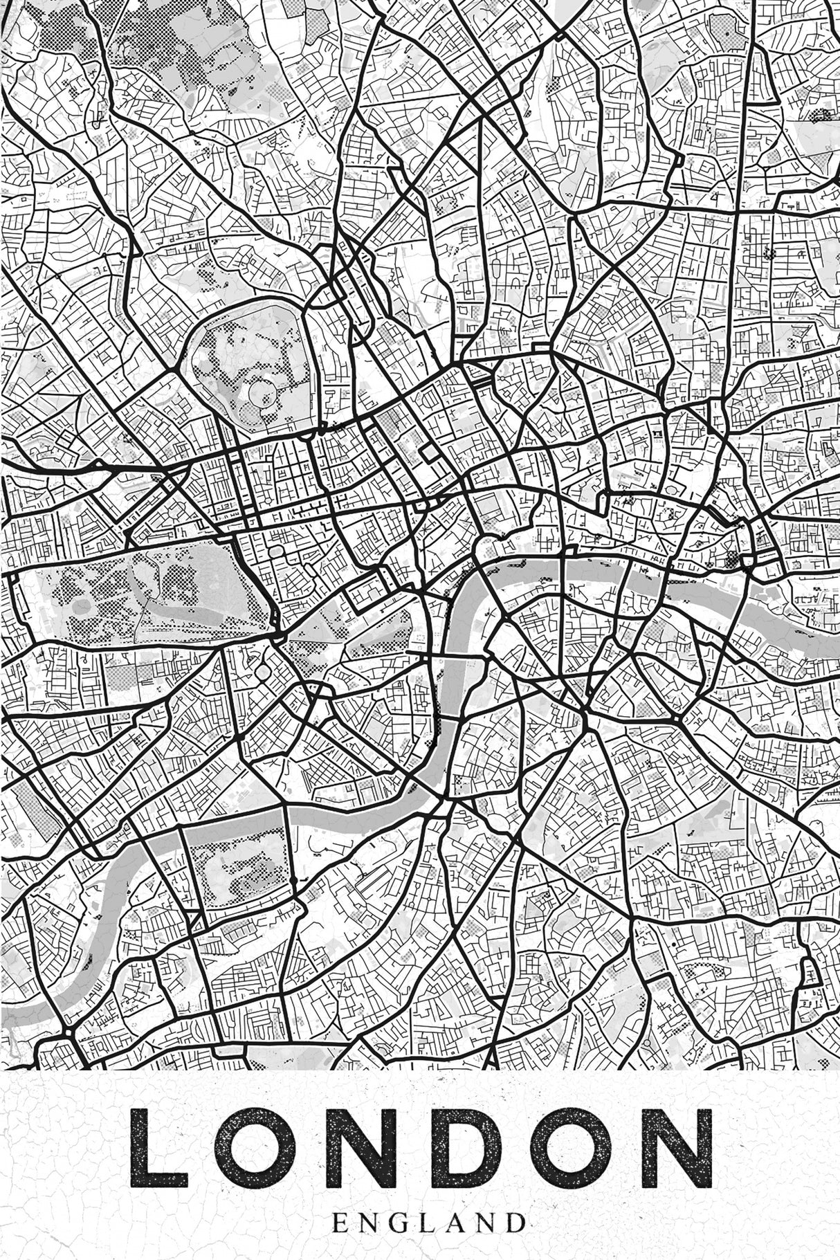 London White Poster och Canvastavla