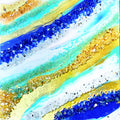 Ocean Blue Geode Poster och Canvastavla