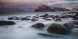 Last Light, Skagsanden Beach, Flakstadøya, Norway Poster och Canvastavla