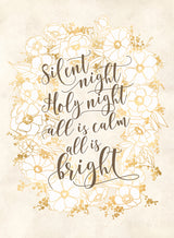 Silent night - vintage vanilla Poster och Canvastavla