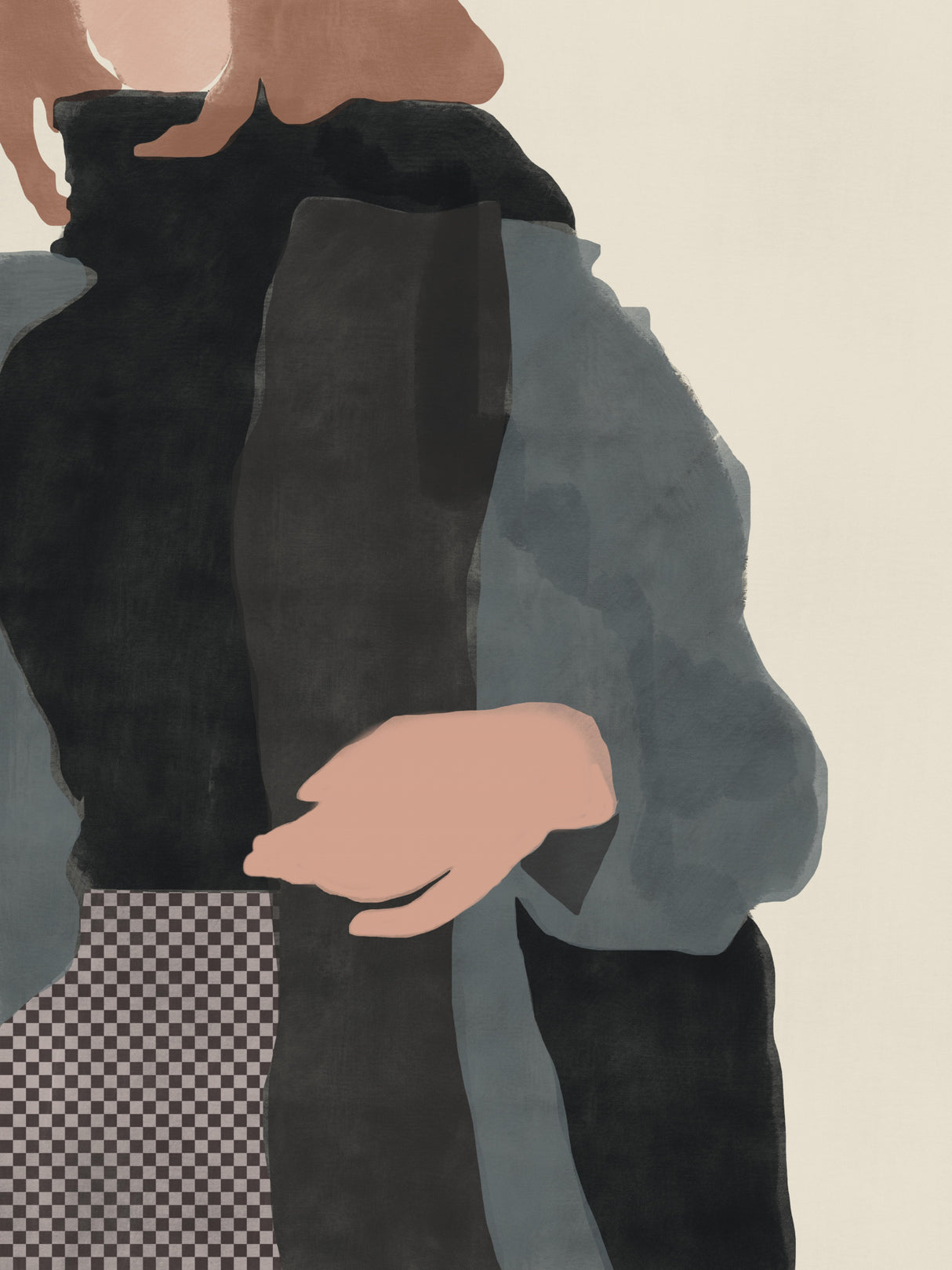 Winter In Black Poster och Canvastavla