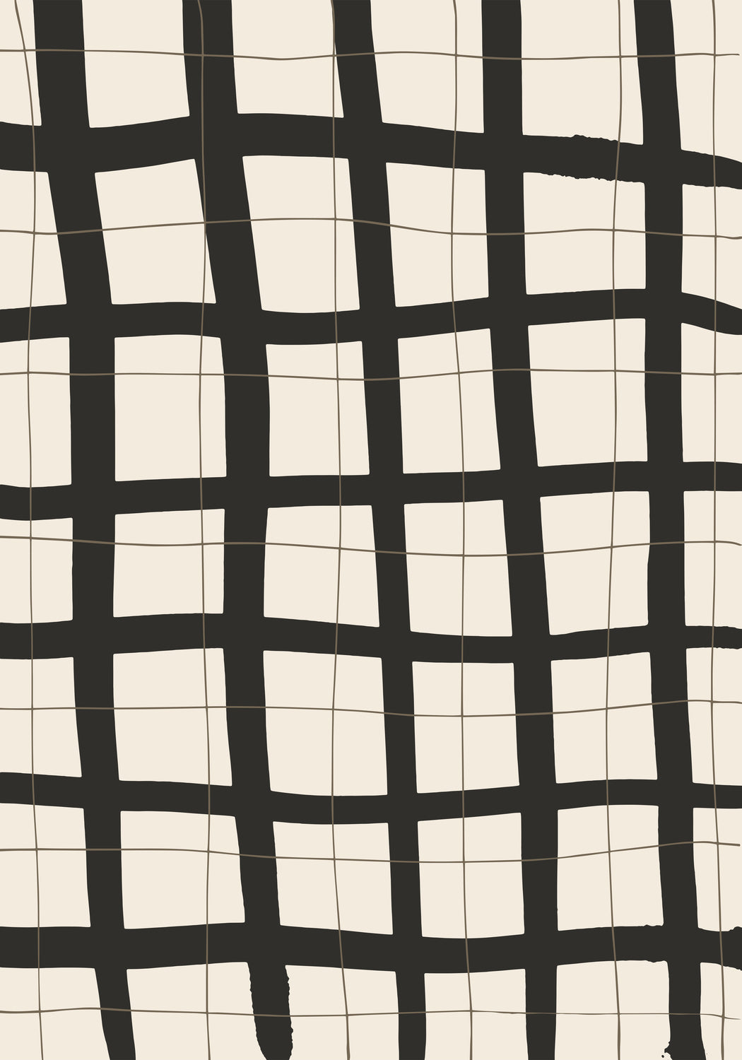 Black Grid Poster och Canvastavla