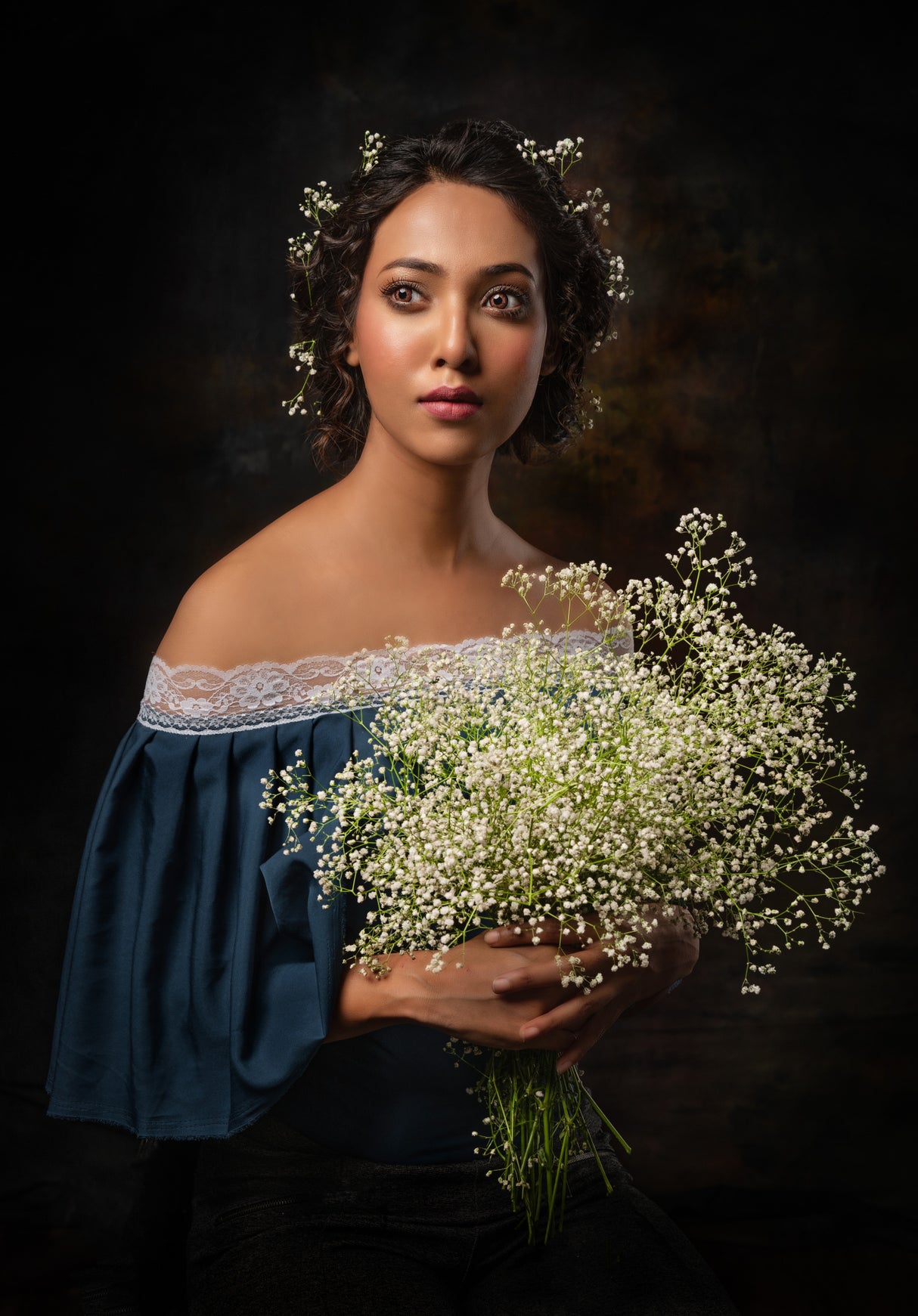 Flower Lady Poster och Canvastavla