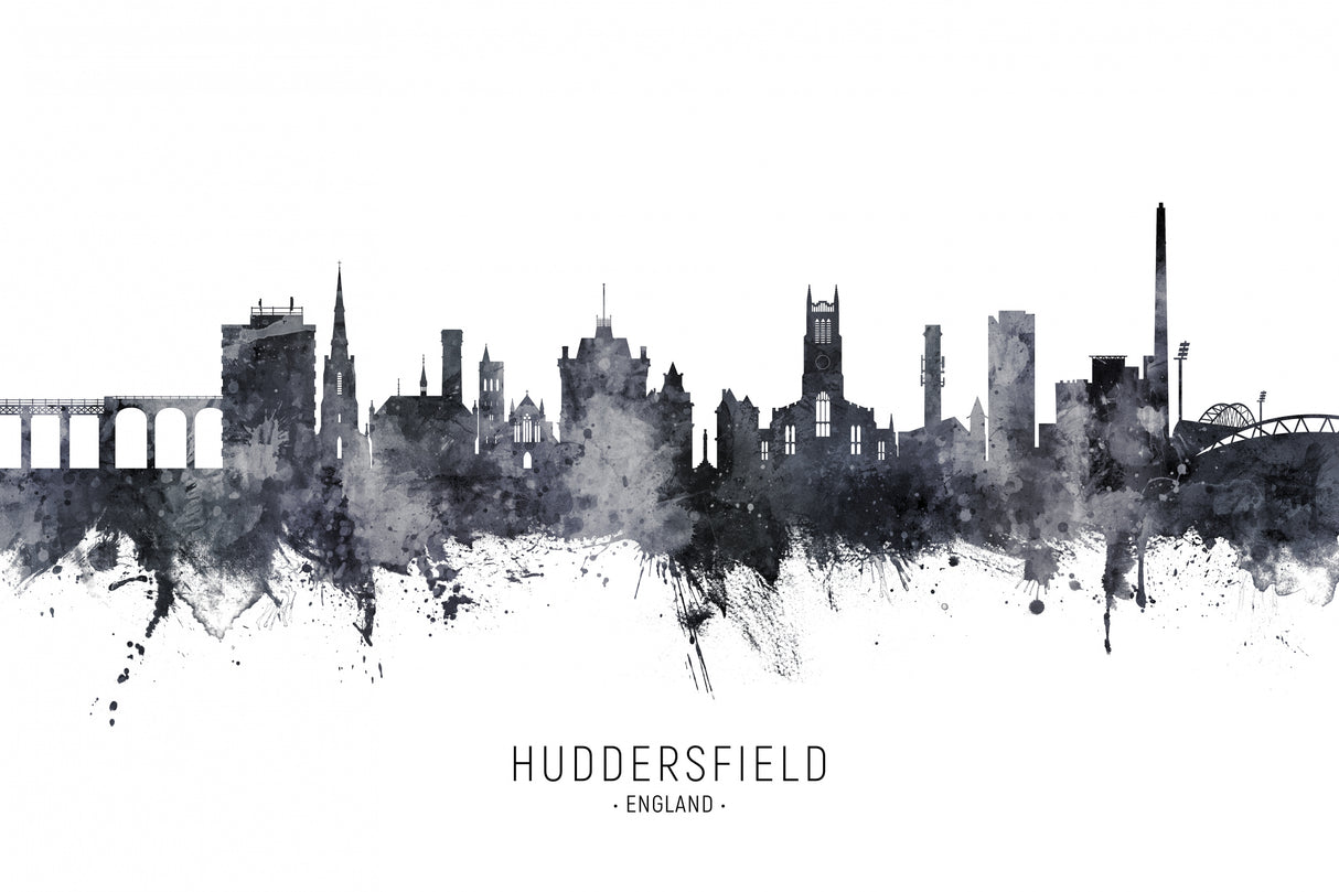 Huddersfield England Skyline Poster och Canvastavla