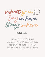 Say Here Stays Here Poster och Canvastavla