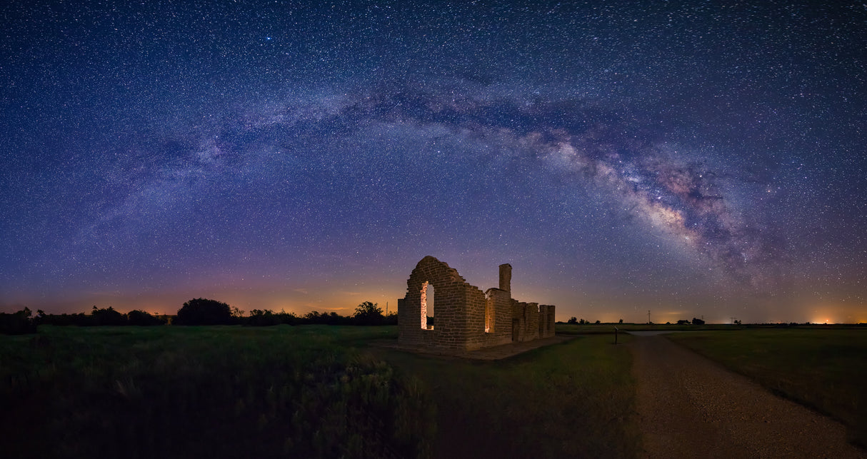 Fort Griffin Under The Night Sky Poster och Canvastavla