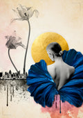 Lady in a Blue Dress Poster och Canvastavla