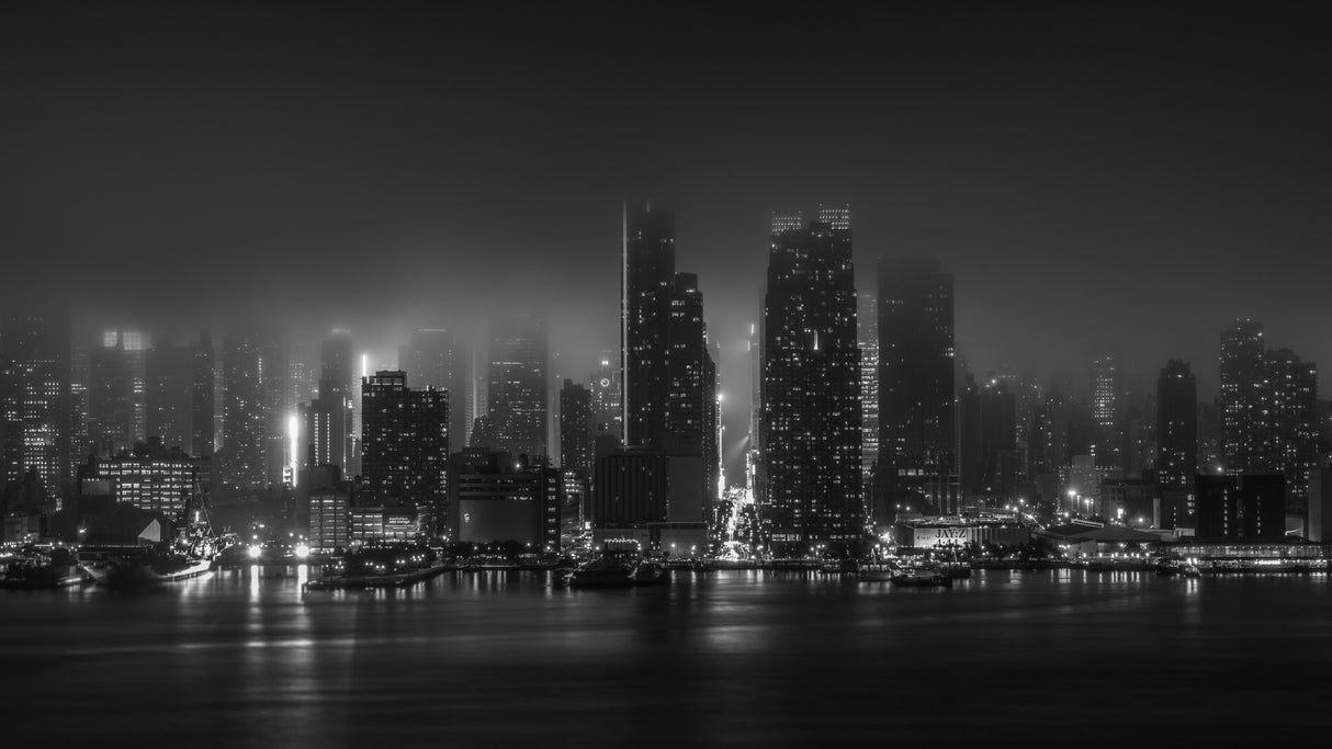 Manhattan Fog Poster och Canvastavla