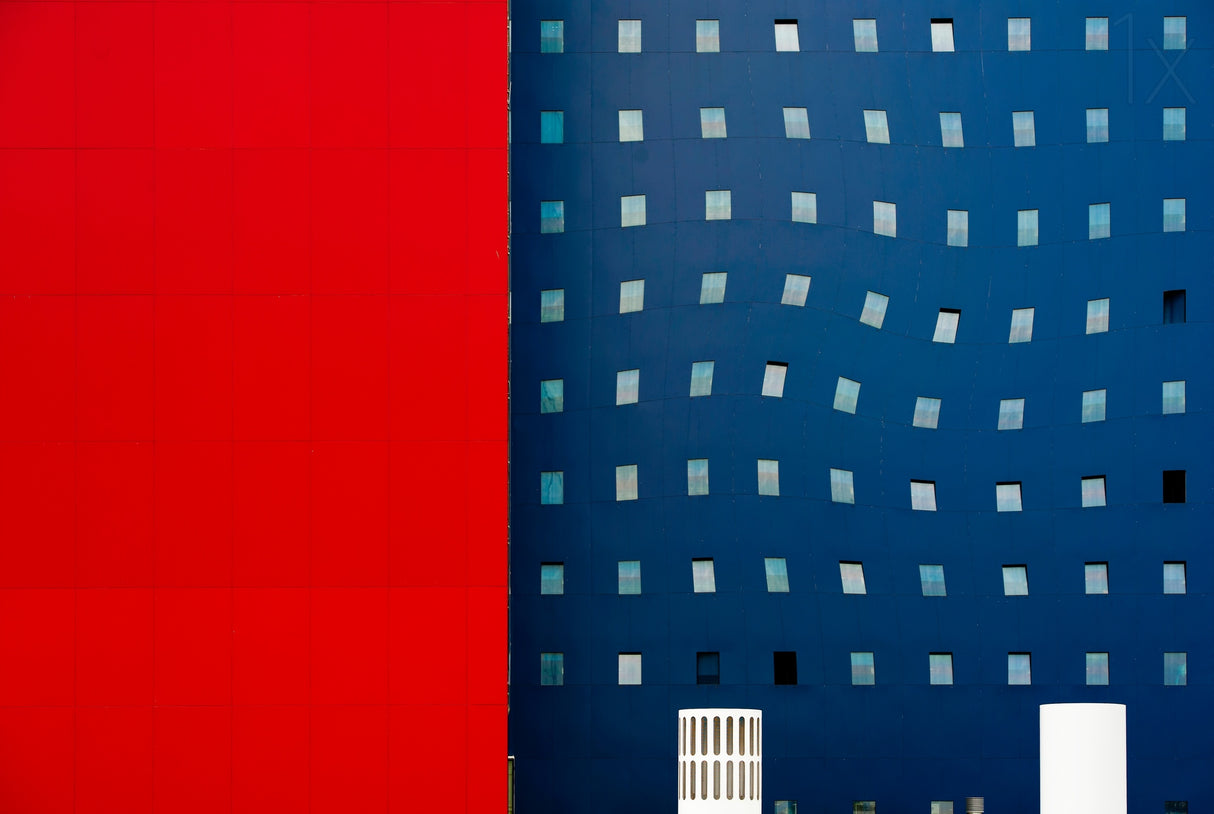 Red White And Blue Poster och Canvastavla