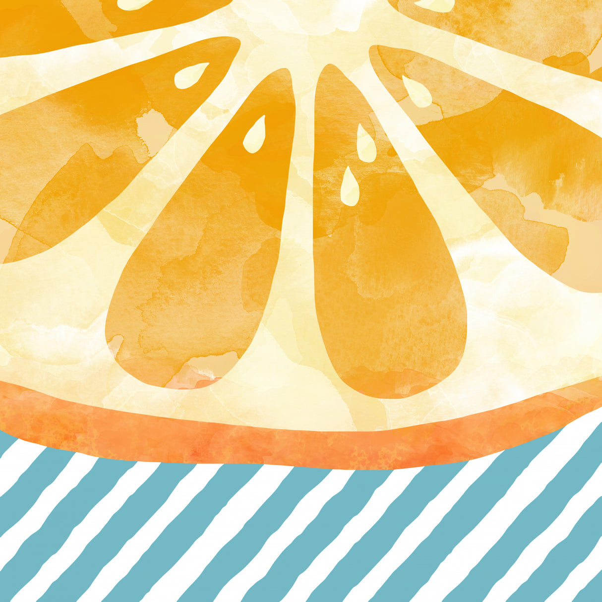 Orange Abstract Poster och Canvastavla