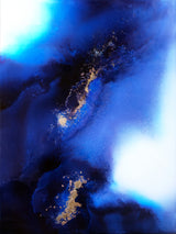 Indigo Expanse Poster och Canvastavla