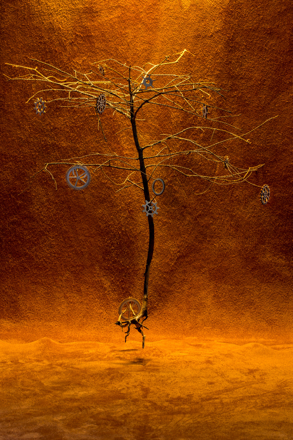 Tree with gears Poster och Canvastavla