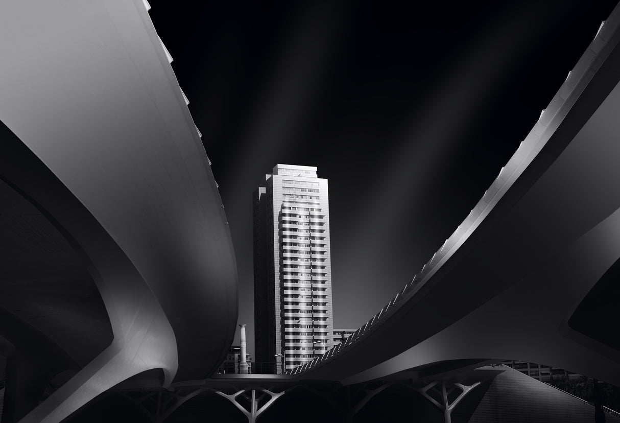 Valencia bridge, city of arts Poster och Canvastavla