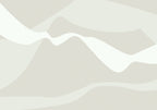 Mountain Waves Beige Poster och Canvastavla