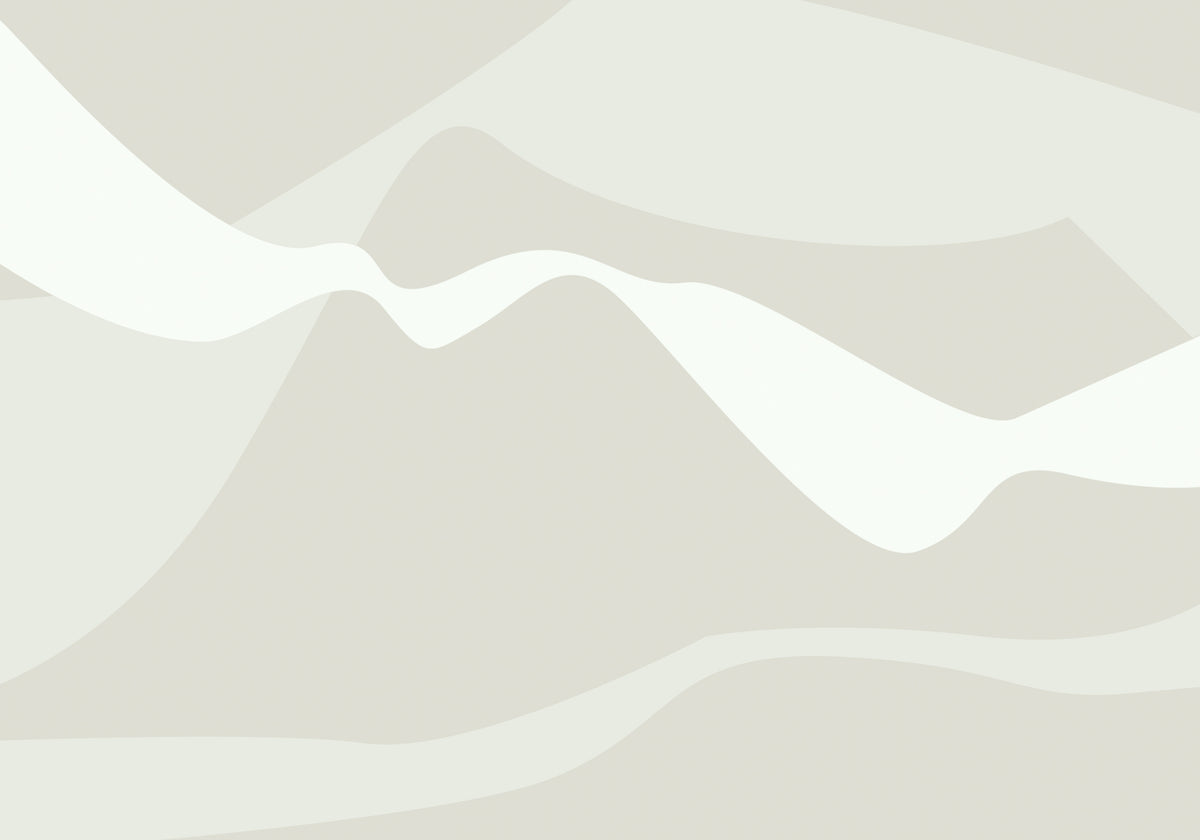 Mountain Waves Beige Poster och Canvastavla